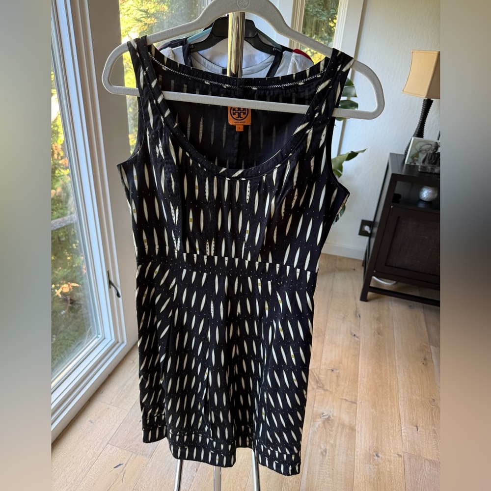 Tory Burch Black and White Patterned Dress
